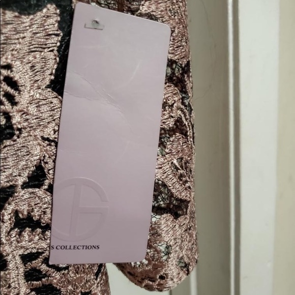 NWT JS COLLECTION Embroidered Cocktail Dress - Picture 5 of 5